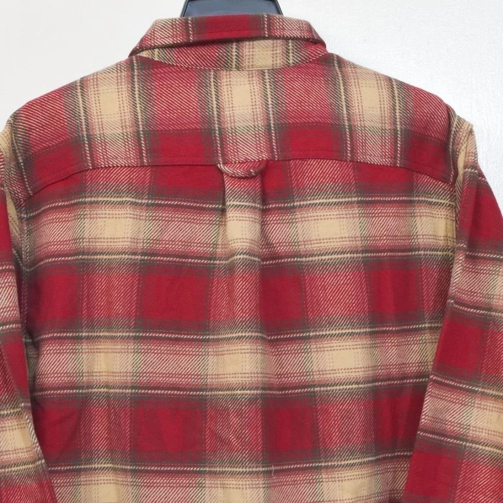 RED NWT Men’s Flannel Shirt Orvis - Picture 9 of 10